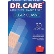 Adhesive Bandages 30Ct Clear Classic