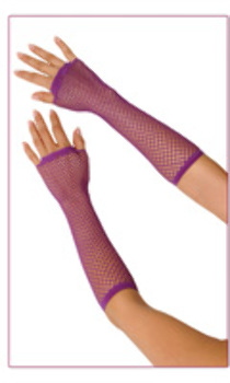 EAN 4890808000793 product image for Long Fishnet Gloves - Purple | upcitemdb.com