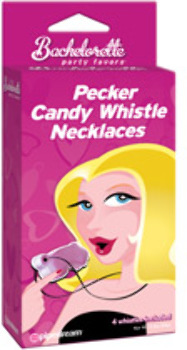 UPC 603912310283 product image for Bachelorette Party Favors Pecker Candy Whistle Necklace - Pack Of 4 | upcitemdb.com