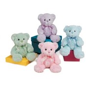 15" Cuddle Bears With Ribbon