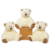 8" Siting Cream Colored Bears