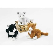 9" 3 Assorted Floppy Kohair Cats
