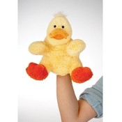 9" Duck Hand Puppet With Squeeker