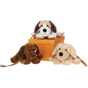 8" 3 Assorted Dogs With Leash