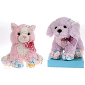 7" Cute Dog And Cute Cat