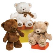 7.5" 3 Assorted Standing Natural Color Bear
