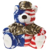 9.5" USA Flag Bear With " Marine" Hat