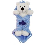 Blanket Babies-11" Polar Bear In Baby Blanket