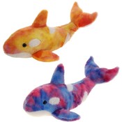 15.5" 2 Assorted Tie Dye Orcas