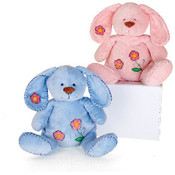 10" 2 Assorted Color Stitched Rabbits