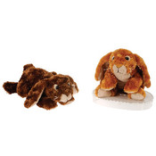 11.5" 2 Assorted Color Lying Bunny