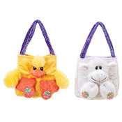 7.5" 2 Assorted Easter Bags- Lamb and Chick