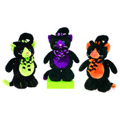 8.5" Standing Halloween Cat W/ 3Asst.