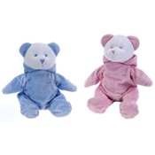 11"  2 Assorted Hooded PJ Infant Bears