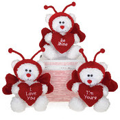 6" White Disguised Butterfly Bear