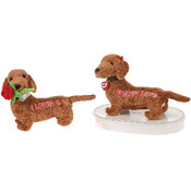 11" 2 Asst. Valentine Weiner Dogs