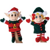 11" Asst. Boy &amp; Girl Santa's Secret Elf Puppets