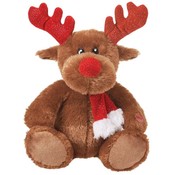 11" Sitting Christmas Moose