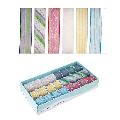 Chiffon Wire Edged Ribbon with Glitter  2" x 3yard