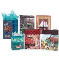 Large Size Gift Bags Assorted Masculine Prints