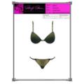 Marilyn Monroe Golden Jungle Metallic Bra Set