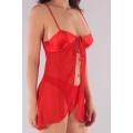 Night Passions Satin Cup Babydoll Set