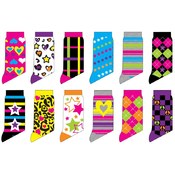 Women's Neon Crew Socks 1 Pack