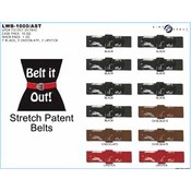 Ladies Stretch Patent Belts