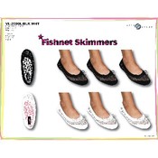Ladies Fishnet Skimmers