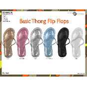 Ladies Basic Thong Flip Flops
