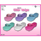 Girls Glitter Wedge