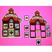 School Days magnet with punch out pieces for photo