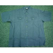 Short Sleeve Grey Button Down Sport Shirt