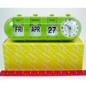 Green Capsule Clock/Calender- Item #10491