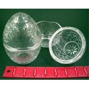 Decorative Clear Glass Egg
