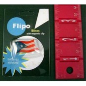 Flashing Illuminated LED Cuban Flag Magnet