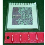 Spiral Bound Peony Pattern Notepad