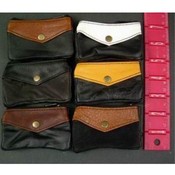 Genuine Leather Coin Purse Keychains