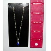 Cat's Eye Pendant Necklcae with Silver Tone Chain