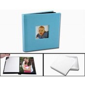 Quality Faux 5"x5" Leather Self Stick Photo Album