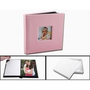 Quality Faux 5"x5" Leather Self Stick Photo Album