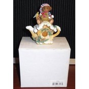 Polyresin January Bear Mini Teapot Figurine