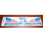 Patriotic Bumper Sticker "Land of the Free"