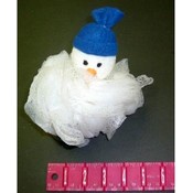 Large Snowman Shower Pouf by Cherrydale Farms