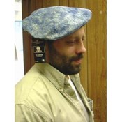 Acid Stone Washed Denim Beret Hat