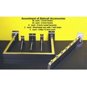 70 Piece Chrome Slatwall Hook Starter Kit