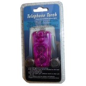 Clear Pink Mini Mobile Phone LED Torch Light