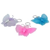 Butterfly and Tiara Feather Key Chain