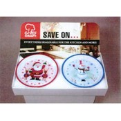 13" Round Christmas Plate Display