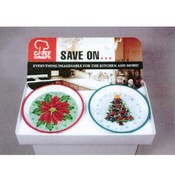 13" Round Christmas Plate Display